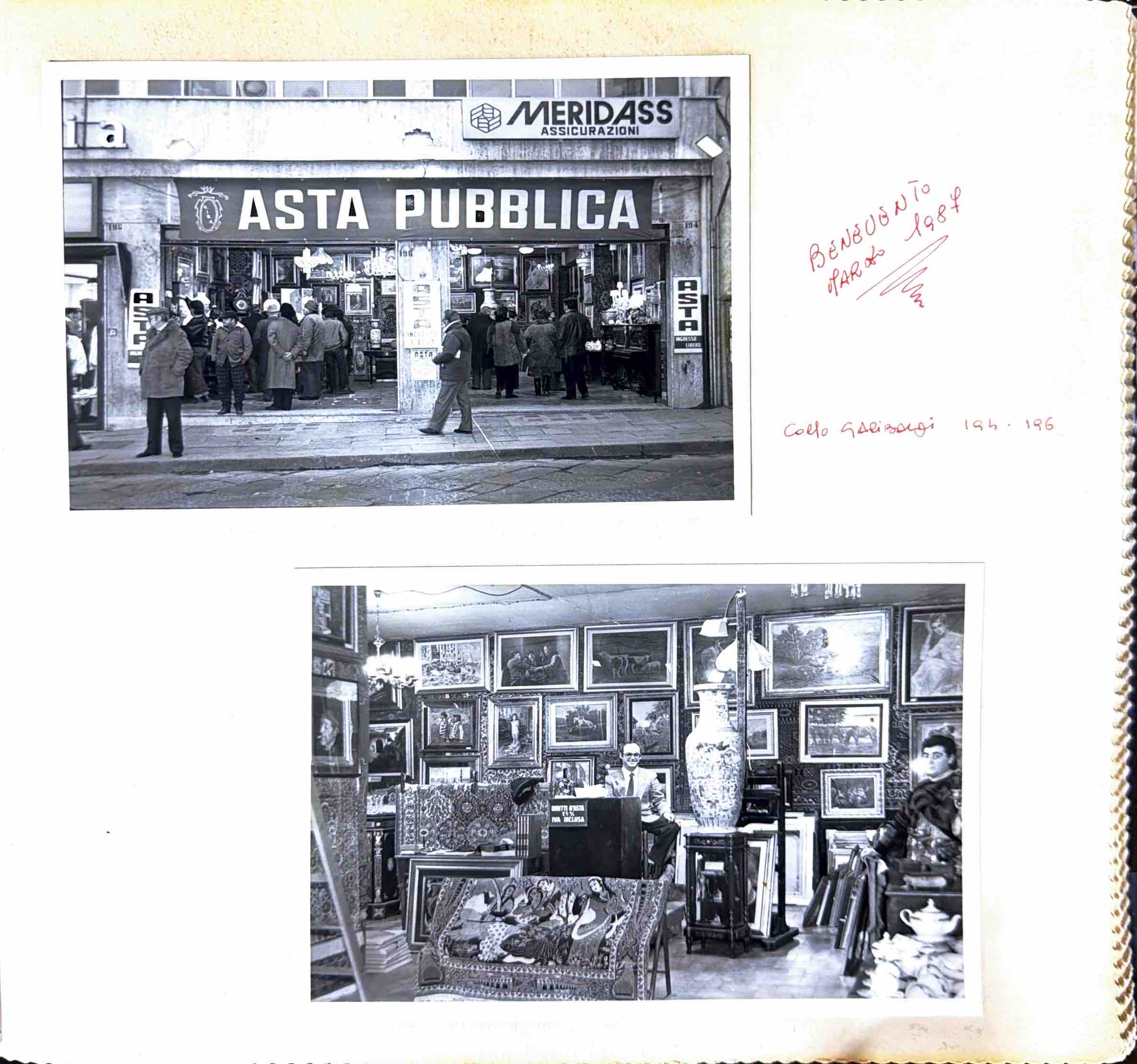 Asta pubblica: esterno e sala