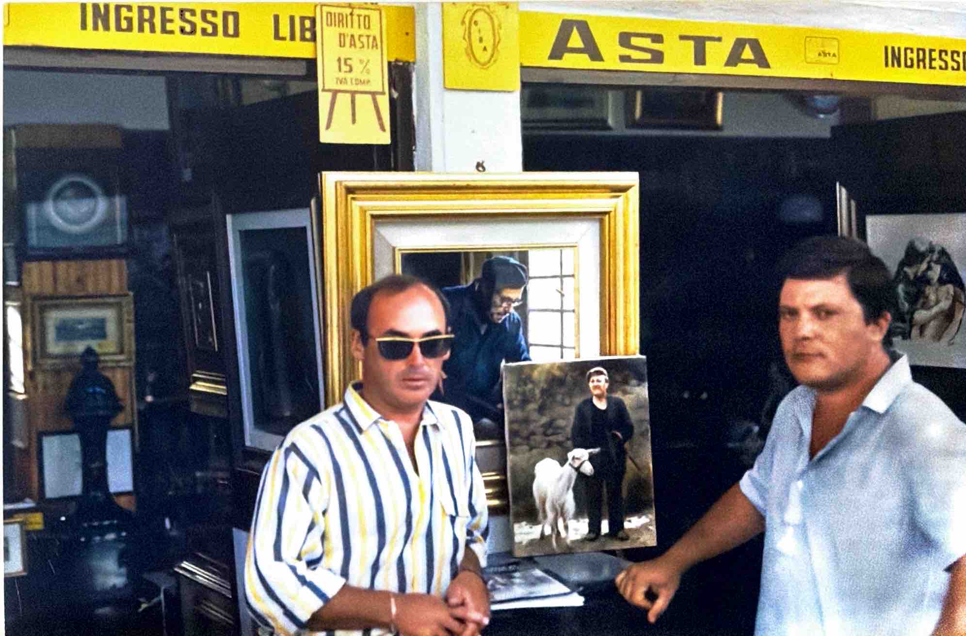Un dipinto presentato in galleria