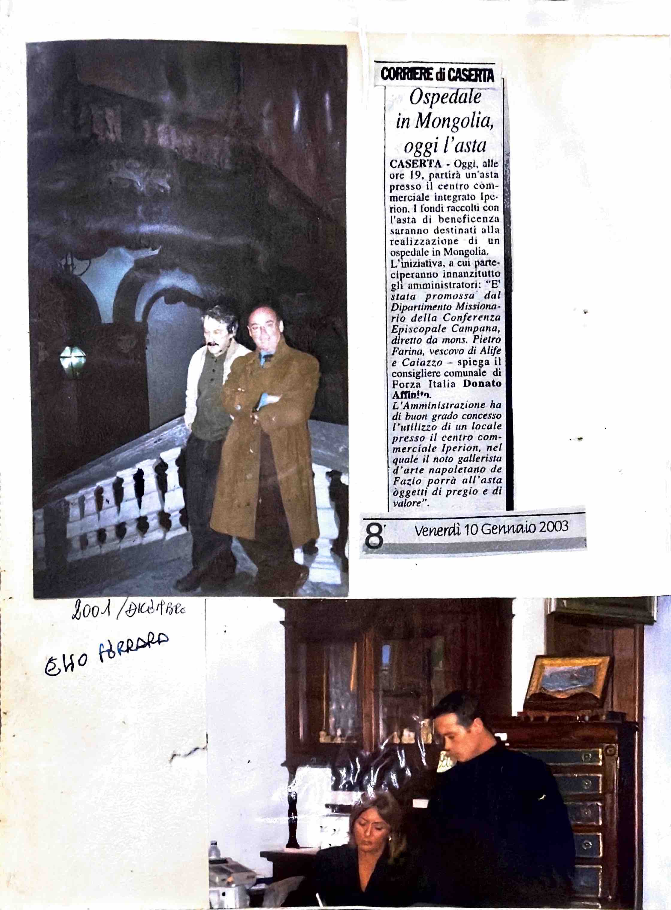 Ritaglio di stampa e fotografie d’archivio