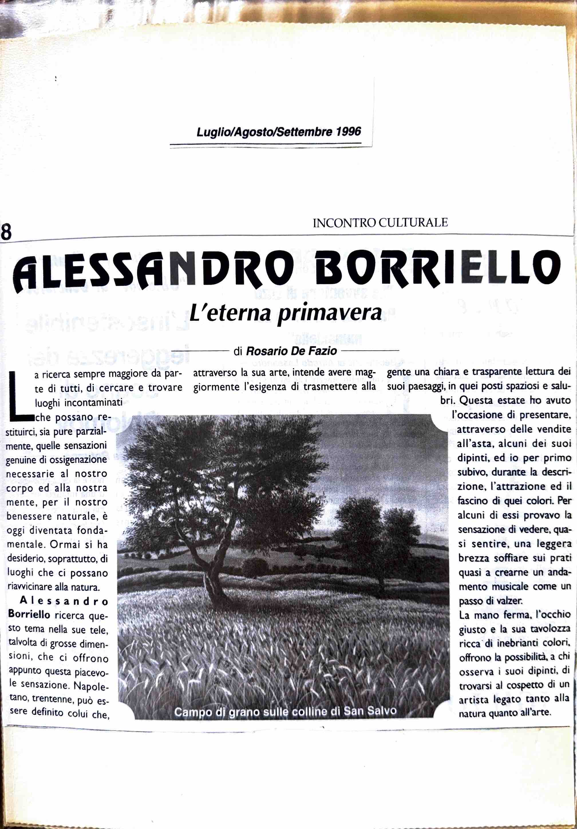 Alessandro Borriello — L’eterna primavera