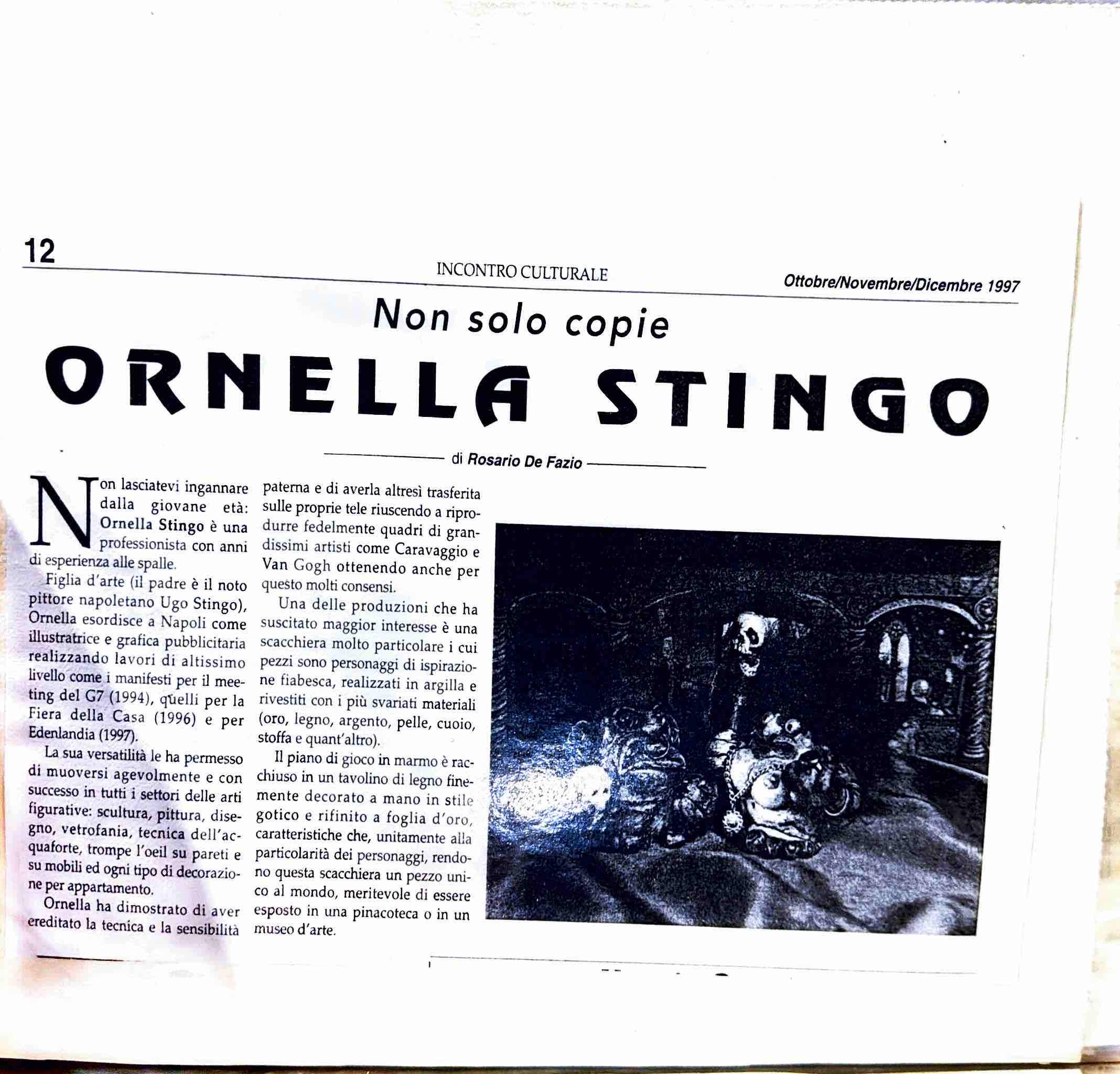 Ornella Stingo — Non solo copie