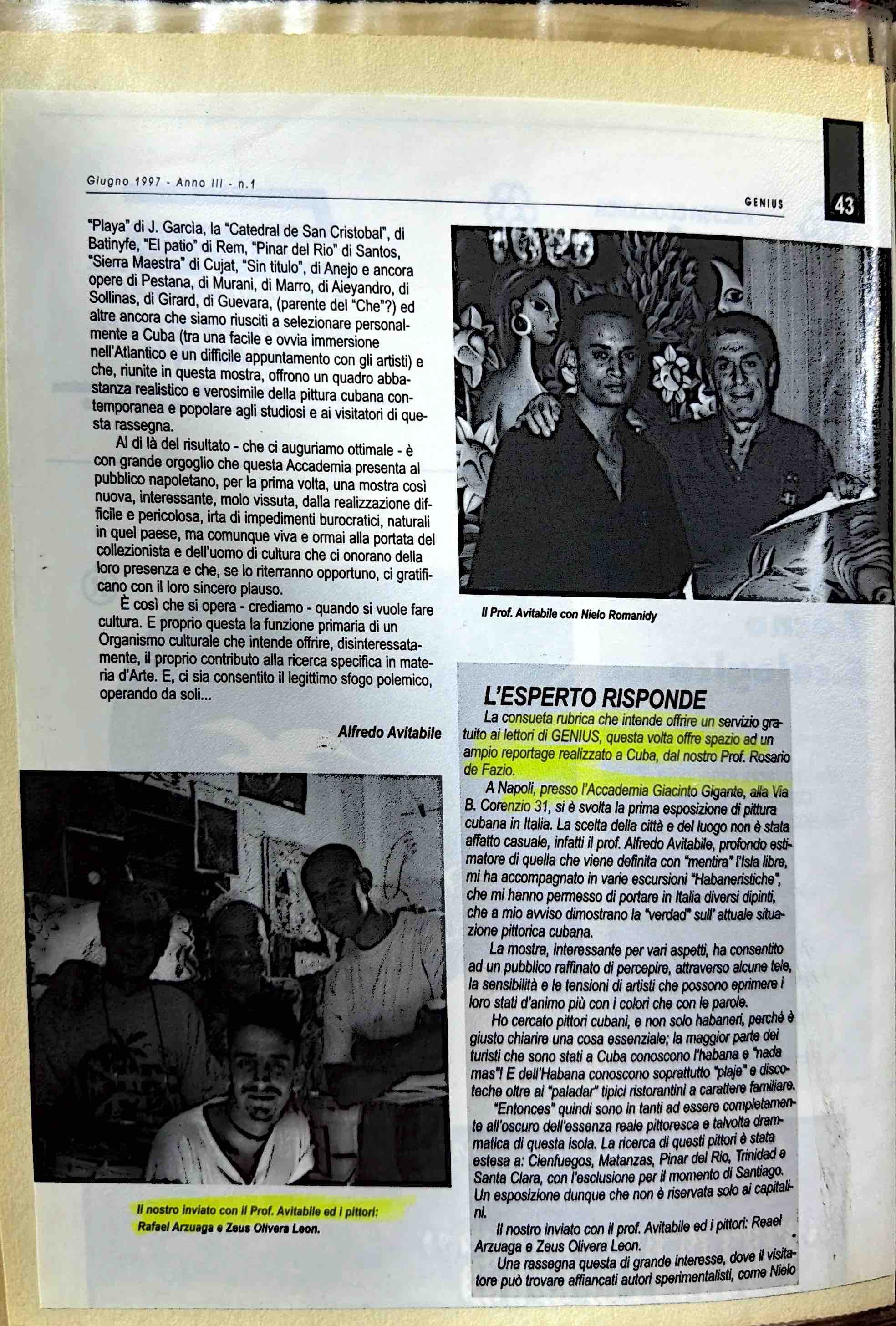 Pittura cubana — pagina d’archivio