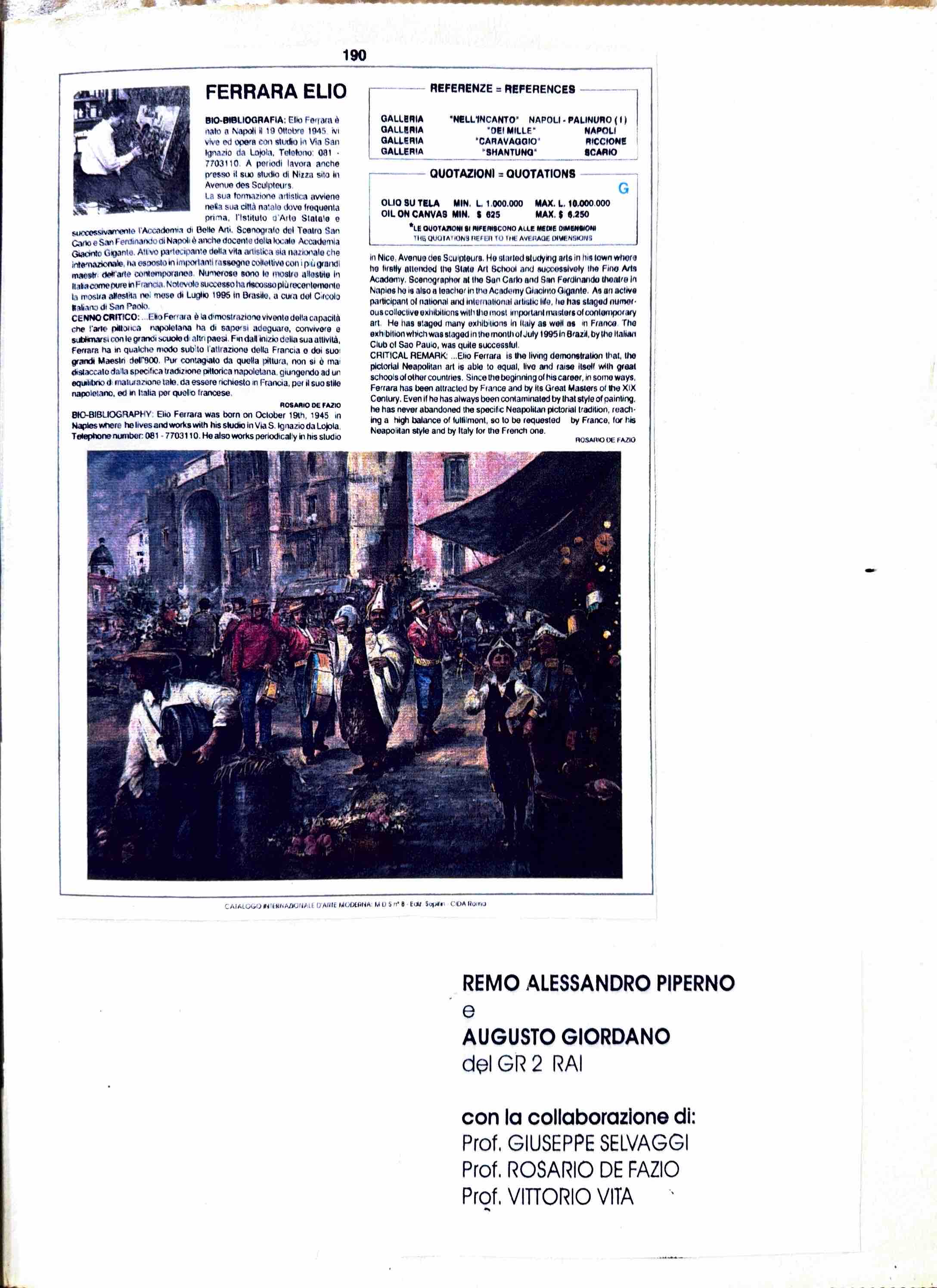 Catalogo d’arte